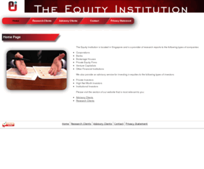 theequityinstitution.com: The Equity Institution :: Home Page
The Equity Institution