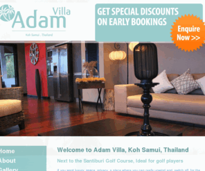 adamvillasamui.com: Welcome to Adam Villa - Koh Samui | Private Luxury Holiday Villa Koh Samui, Adam Villa
Adam Villa is a Private Luxury Villa on the tropical island Koh Samui in the gulf of Thailand. This website contains information about the villa, rental rates and information about Koh Samui