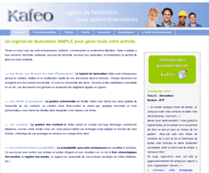 auto-entrepreneur-logiciel.fr: Kafeo devis facture auto entrepreneur - logiciel de facturation pour auto-entrepreneur
 Le logiciel Kafeo auto entrepreneur permet la creation des devis et factures, le suivi de la facturation, un suivi comptable de l'activité, et la gestion des contacts.