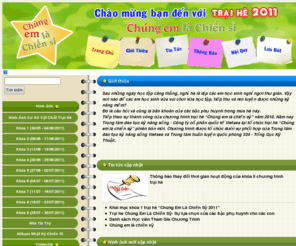 traihe.vn: Chúng em là chiến sĩ | Trại hè bổ ích
Trại hè cho các bạn học sinh | Chúng em là chiến si