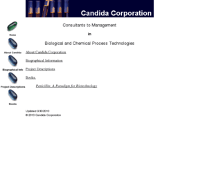 candidacorp.com: Candida Corporation
consulting services in biotechnology, fermentation technology, and applied microbiology