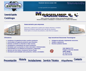 maquilimp.com: Distribuciones Maquilimp, S.L.
maquina, maquinaria, equipo, equipos, limpieza, limpiezas, profesional, profesionales, hidrolimpiadora, hidrolimpiadoras, aspirador, aspiradores, lavamoqueta, lavamoquetas, vapor, vapores, vaporeta, vaporetas, limpiatapicerias, limpiatrapiceria, fregado, fregadora, fregadoras, traccion, baterias, a cable, barrido, barredora, barredoras, hombre a bordo, conductor sentado, pulido, pulidos, pulidora, pulidoras, desvastadora, desvastadoras,