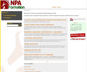 npa-formation.org: NPA - Formation
Le site de la commission nationale formation du Nouveau Parti Anticapitaliste (NPA). Retrouvez les dates et contenus des formations organisées par (...)