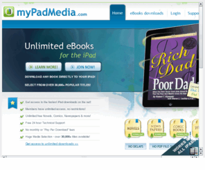 unlimitedipadebooks.com: ipad books, ibooks, ebooks
The fastest iPad downloads on the net! Members have unlimited access, no restrictions! Unlimited free Novels, Comics, Newspapers & more!
No monthly or 