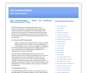 implement-erp.com: Erp Implementation | Www.implement-erp.com
The method of installation of ERP software in a business is referred to as the ERP implementation.