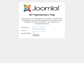 umwelt-technik.org: Willkommen auf der Startseite
Ingenieurbuero Paap
Büro für Energieberatung, Energieausweise, Baubegleitung und regenerative Energiesysteme