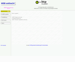 web-online24.de: WEB Entwickler Hannover
Wir entwickeln von der WEB-Seite für Kleinunternhemen bis zu WEB-Portalen