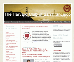 harvardclubsf.org: Harvard Club of San Francisco (HCSF)
HCSF - Harvard Club of San Francisco events, information, and membership