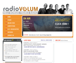 radiovolum.org: RadioVolum.no - Hele norges trance radio!
Hele norges Trance radio! / Norwegian dance radio! - 24/7 Live, Trance, House, Dance, Techno, Electro   