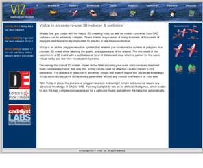 vizup.com: VizUp, polygon reduction software tool, polygon reducer for optimize 3D models file size - Home
