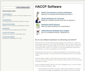 haccp-software.info: HACCP Software - Voor Beheer En Uitvoer
De rol van software bij beheer en uitvoering van HACCP