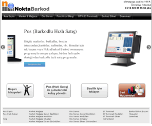 noktabarkod.com: Nokta Barkod otomasyon muhasebe otoservis yazarkasa market yazılımı barkodetiket programı market otomasyon programı
barkod otomasyon programı,market otomasyon programı, market barkod programı,oto servis programı, yazarkasa, terazi, barkod yazıcı, barkod okuyucu, etiket, rulo, ribon, kamera ve alarm sistemleri, bilgisayar, network çözümleri, danışmanlık hizmetleri