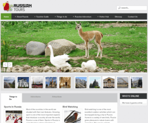 allrussiantours.com: Online tour to Russia
Russian is an amazing tourists destination which offers diversified and complex geographical structure and is one of the coldest country in the world where visitors can explore hidden and mysterious terrains during the trip.