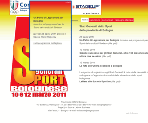bologniadi.it: Coni - Stati Generali dello Sport della provincia di Bologna
Stati generali dello sport bolognese.