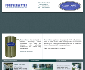 foreverwater.com: ForeverWater - Manufacturer of low energy low cost Water Purification Equipment
ForeverWater - Manufacturer of low energy low cost Water Purification Equipment. Pure drinking water, natures way