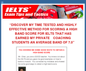 ieltstips.org: IELTS exam
IELTS online sample test, IELTS listening, writing, reading, speaking Academic/General Training test with sample answers. Get IELTS exam practice materials here.