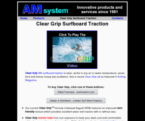 cleargriptraction.com: Clear Grip Surfboard Traction
Clear Grip Traction For Surfbaords & SUPs, etc.