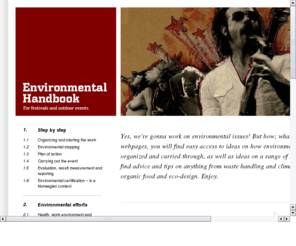 environmental-handbook.com: The Environmental Handbook
Practical information on arranging environmentally friendly culture events