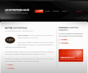 adleeenterprises.com: Les Entreprises Adlée
Fabricant de balises dentrée et dancrages pour abris dauto et abris soleil