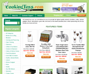 cookingtoys.com: CookingToys.com - Juicers, Blenders, Cutlery, Kitchen Gadgets and More!
