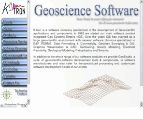 k-tron.net: K-tron Geoscience Software
Geoscientific Research, Software Development