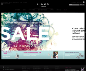 linksoflondon.com: Women's Jewellery, Gold & Silver Jewellery, Official Links of London
An eclectic mix of jewellery for men and women, in sterling silver and 18 carat gold, including a unique collection of cufflinks, charms and charm bracelets