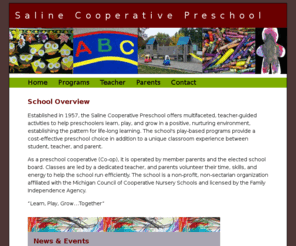 salinecoop.org: Saline Cooperative Preschool (Scoop) Overview, News, and Events
Saline Cooperative Preschool overview and upcoming news and events