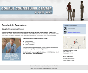 couplecounselingcenter-il.com: Counselors Rockford, IL - Couple Counseling Center 815-877-2882
Couple Counseling Center provides Couple therapy, Marriage counseling, Family counseling to Rockford, IL. Call 815-877-2882 for an appointment.