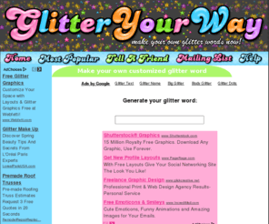 Myspace Glitter Text Generator - GIF Maker