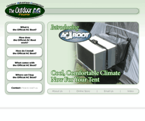 acboot+tent+ac ... air conditioning, converting an air conditioning unit into a camping