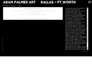 adampalmerart.com: Adam Palmer art      Dallas - Ft.Worth
In my latest prints I have tried to create a visual soup of everything that I like. The reason I c