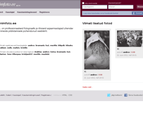 inimfoto.ee: Inimfoto.ee
Inimfoto.ee on professionaalseid fotograafe ja tõsiseid asjaarmastajaid ühendav inimeste pildistamisele pühendunud veebileht.
