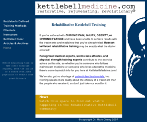 kettlebellmedicine.com: Kettlebell Medicine - Restorative, Rejuvenating, Revolutionary!
