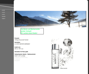 liioxyd.com: - produkt
Vermarktung von Lifestyle Produkte, Herstellung
Sauerstoffwasser,LII, LIIOXYD, Water,Wasser,Minerallwasser.

