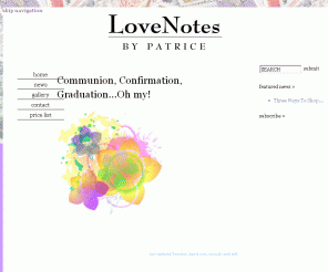 lovenotesbypatrice.com: Love Notes by Patrice
Love Notes by Patrice