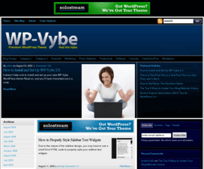 wp-vybe.com: WP-Vybe Premium WordPress Magazine Theme
WP-Vybe is a premium WordPress magazine theme from Solostream.