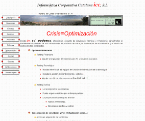 iccsl.com: Web Informatica Corporativa Catalana ICC, s.l.
integradores de 
sistemas, seguridad, comunicaciones y automatizacion