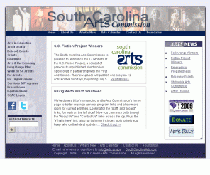 southcarolinaarts.com: The South Carolina Arts Commission Home Page
The South Carolina Arts Commission is an autonomous state agency governed by a 9-member Board of Commissioners created in 1967 to to build a thriving arts environment for the benefit of all South Carolinians.