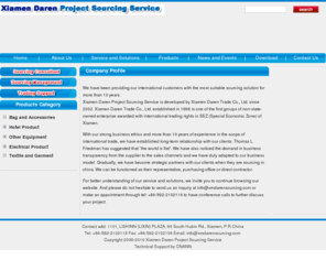 xmdarensourcing.com: Xiamen Daren Project Sourcing Service
Xiamen Daren Project Sourcing Service, Supply Chain Management