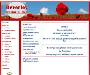 beverleymemorialhall.org: Beverley Memorial Hall
Find out what's on at Beverley Memorial Hall and how to book the venue