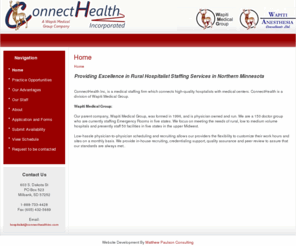 connecthospitalist.com: ConnectHealth, Inc
ConnectHealth Inc is a medical staffing firm which which connects hospitalists and hospitals. 