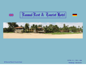 ranmal-rest.com: Ranmal Rest & Tourist Hotel - Ayubovan
Unterkunft - Guesthouse in Hikkaduwa - Sri Lanka mit 21 Zimmern unterschiedlicher Kategorie direkt am Strand. Flughafen Transfer, Tagesausflüge und Rundtouren durch das Land können ebenfalls arrangiert werden