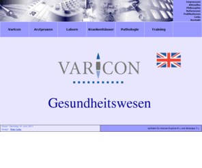 varicon-gesundheitswesen.de: Homepage der Unternehmensberatung Varicon Gesundheitswesen
Homepage der Unternehmensberatung Varicon Gesundheitswesen.