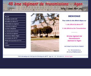 48rt.org: 48 EME REGIMENT DE TRANSMISSIONS - Accueil
48°RT - club informatique du 48rt