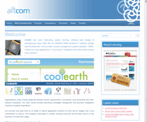altcom.co.uk: Home - Bespoke Software and Content Management System Website Design and Development
altcom delivers bespoke software and web development services  specialising in Content Management Systems (CMS), integrated web applications, database solutions, embedded Ecommerce shopping carts and full online stores, altcom specialises in content management system websites, e-commerce engines and web mapping solutions