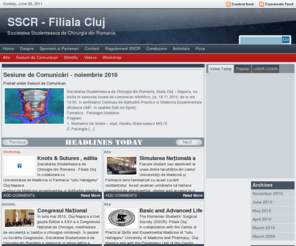 sscrcluj.ro: SSCR - Filiala Cluj
Societatea Studenteasca de Chirurgie din Romania