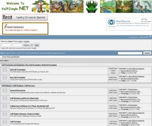 voipjungle.net: VoIP Forum | Wholesale VoIP Temination | Call Termination | Buy and Sell Minutes | VoIP Phone | VoIP Providers | Call Shops | Calling Cards
 Voip Jungle is a place to find new VoIP providers, Post your Current VoIP Requirements and discuss everything all about the VoIP Business