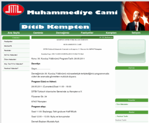 ditib-kempten.com: DITIB-Türkisch Islamische Gemeinde zu Kempten e.V.
Joomla - devingen portal motoru ve içerik yönetim sistemi
