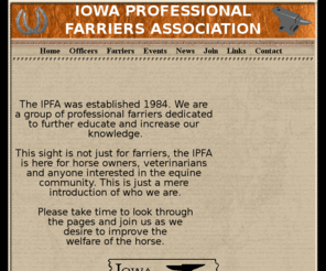 iowafarriers.com: Iowa Professional Farriers Association
Iowa Farriers Horseshoer equine farrier Horse shoer