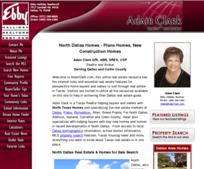 adairclark.com: Dallas Homes for Sale - Plano Homes | Adair Clark - Ebby Halliday
Find Homes For Sale in Dallas. Search Dallas, Plano real estate, recently sold properties, foreclosures, new homes, school information and much more...